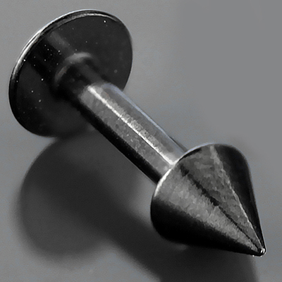 Stainless Steel Black Sun Labret