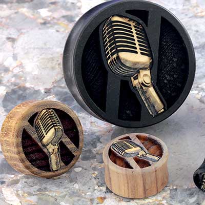 Pair of Sabo Wood Thems My Nuts Plugs