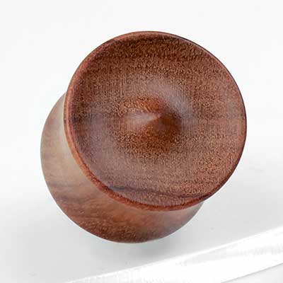 1 Pair Light Brown Verawood Single Flare Natural Organic Wood Ear Gauges Plugs 06mm