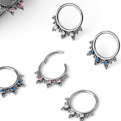 Septum Rings Jewelry Clickers Seamless Septum Rings Jewelry
