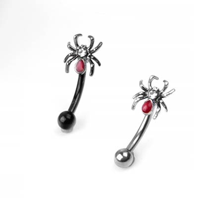 Curved barbells jewelry for pierced 