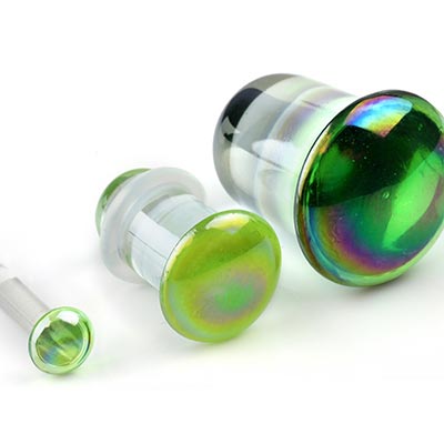 PONWAG 1 Pair 0g 00g 8mm-30mm Classic Ear Gauge Luxury White Zircon Hollow Ear Plug Gauges Single Flare Tunnels For Ear Stretcher Expander Women Body Piercing Jewelry
