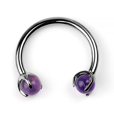 Cartilage Tragus Barra Con Graffa Set Cz Gemma Acciaio - Foto 14