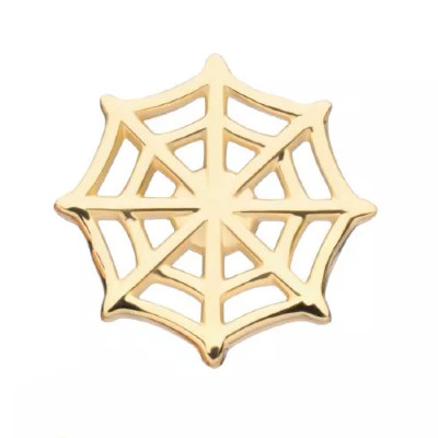Solid 14k Gold Spider Threadless End