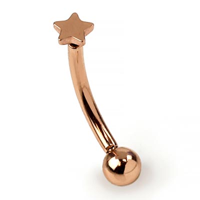 Curved Barbell For Eyebrow And Intimate Piercings