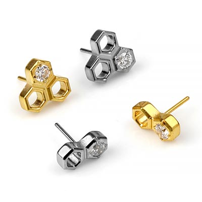 Titanium Daisy Threadless End