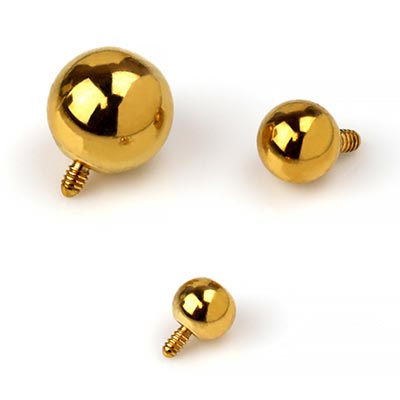 Body Jewelry Replacement Parts - 10pk Surgical Steel Internally