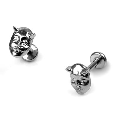 Cheeky Devil Titanium Labret