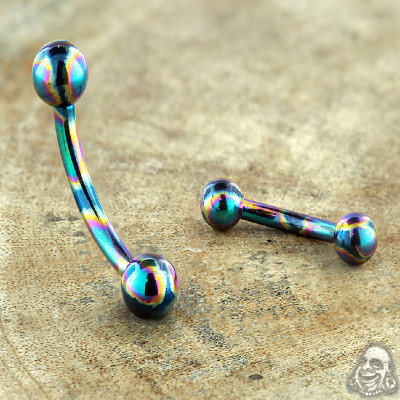 Custom Order 14k Gold Curved Barbell