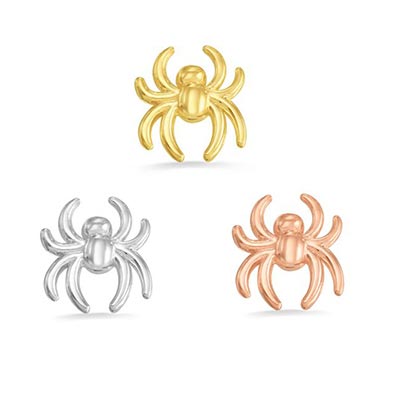 14K Gold Ghost Threadless End | Cute